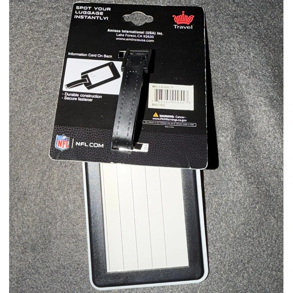 New York Jets NFL Luggage Bag Tag Aminco Green White NFL-LS-030-11 NWT